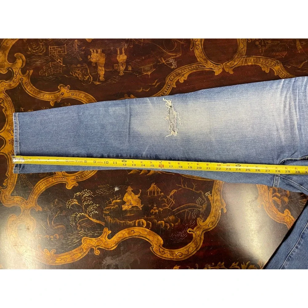 AG Adriano Goldschmied Ex Boyfriend Slouchy Slim Distressed Ankle Jeans Size 28R